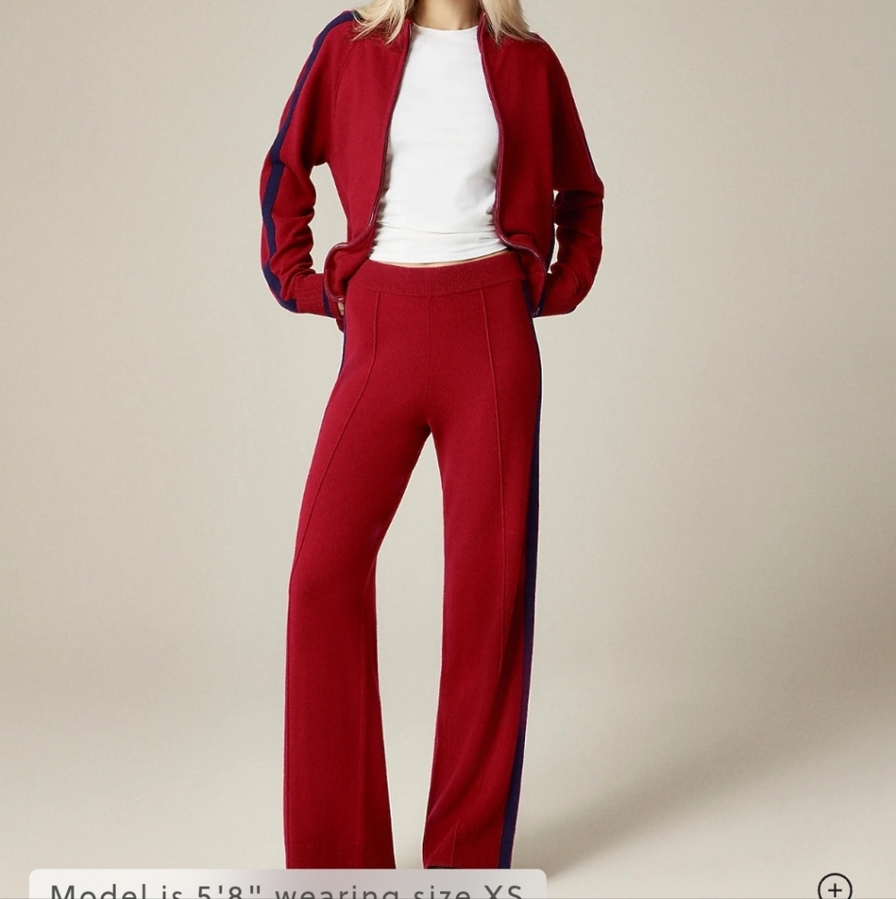 J Crew Cashmere track pant Jogger CN779 Size XL NWT Travel